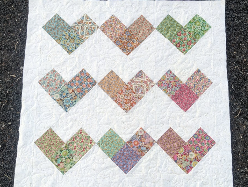 Heart Baby Quilt - pdf pattern