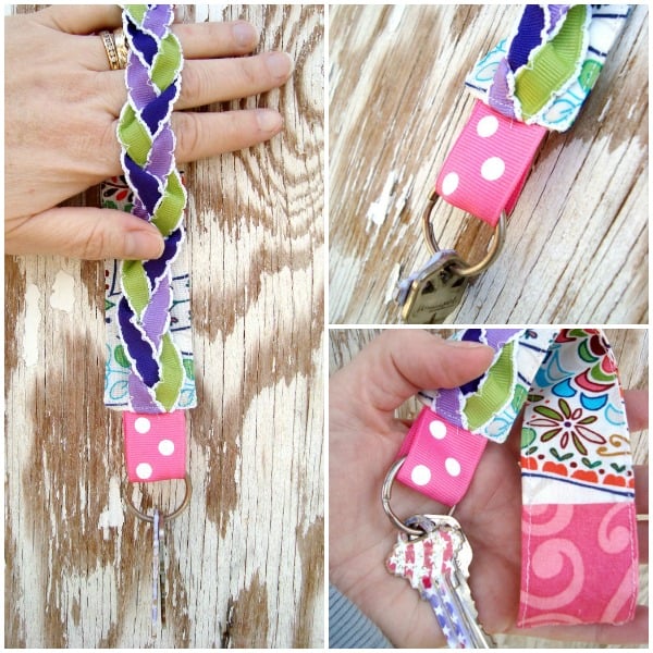 Braided Ribbon Key Chain - pdf pattern