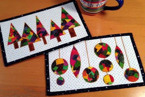 Patchwork Christmas Mug Rugs