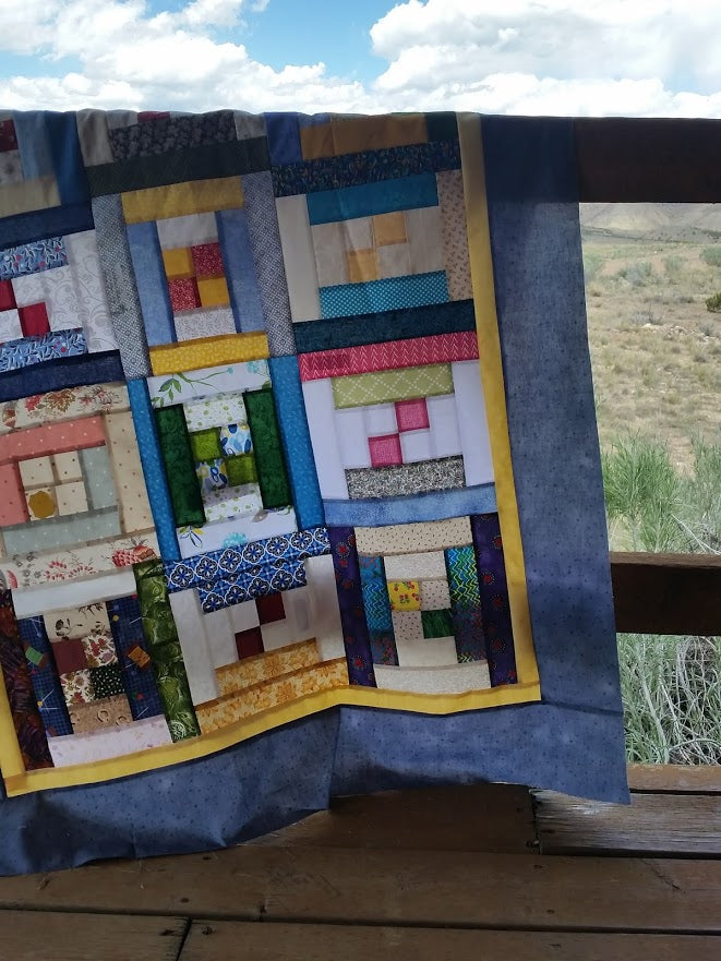 Courthouse Steps Quilt - pdf pattern