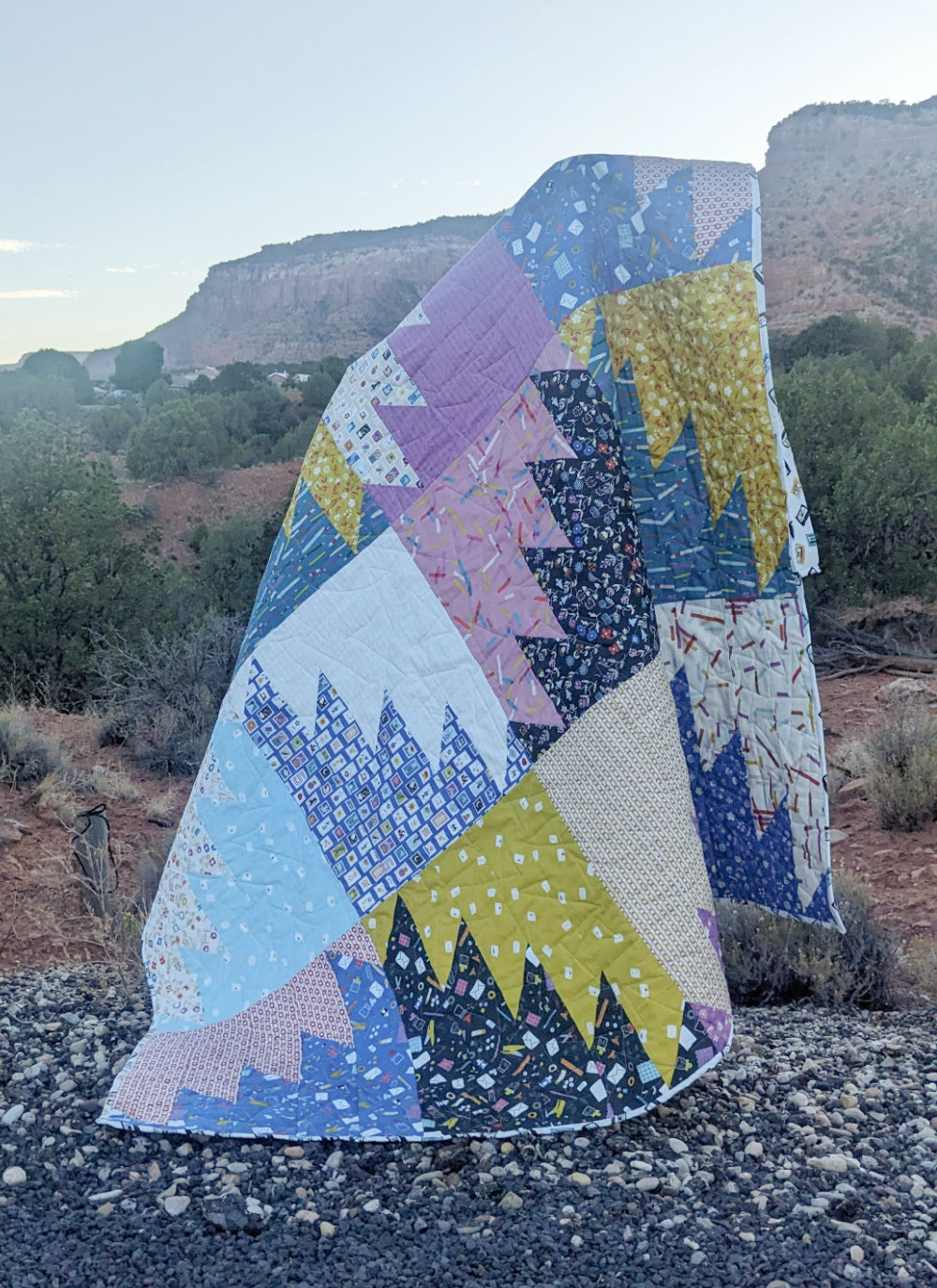 Delectable Mountain Quilt Pattern - pdf pattern