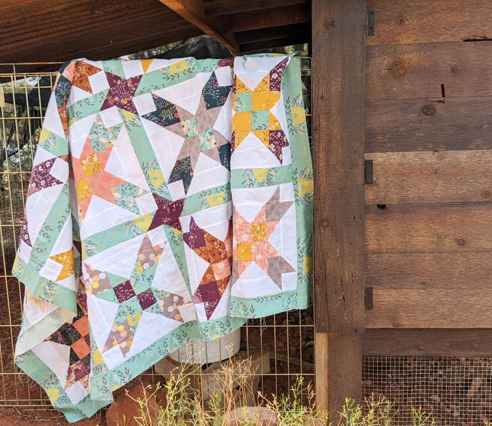 Eight Pointed Star Quilt - pdf tutorial