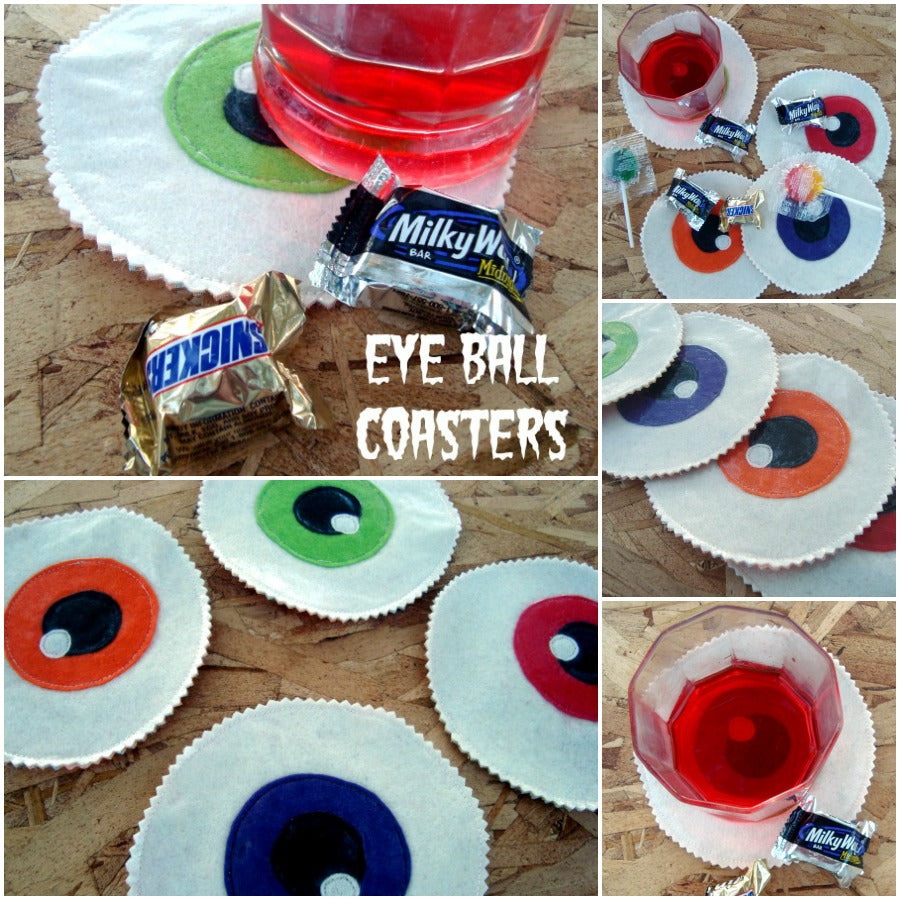 Eyeball Drink Coaster - pdf pattern