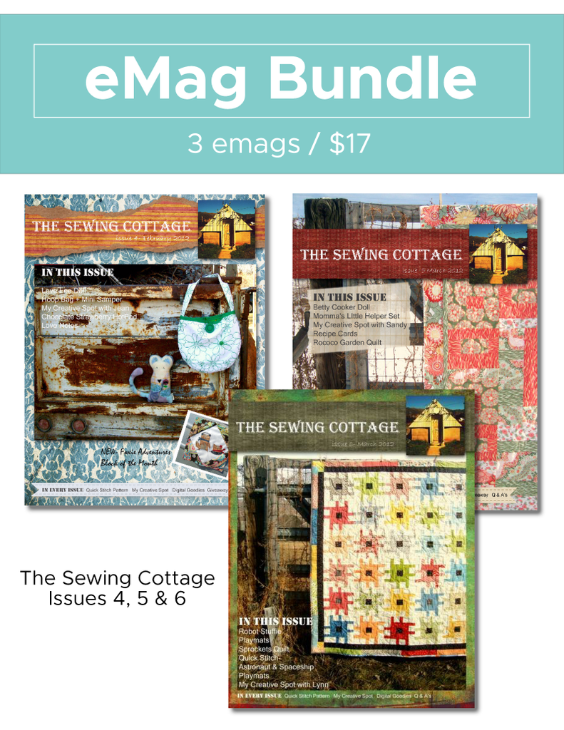 the Sewing Cottage emag Bundle 4-6