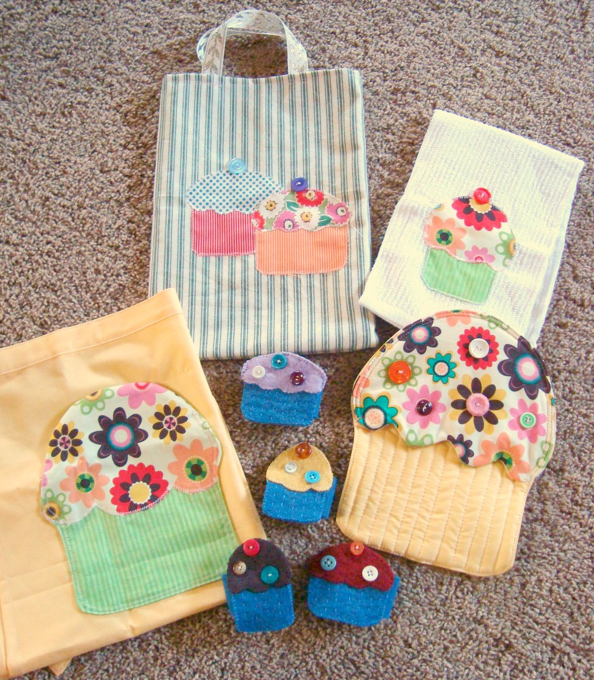 Cupcake Hotpad Kitchen Set