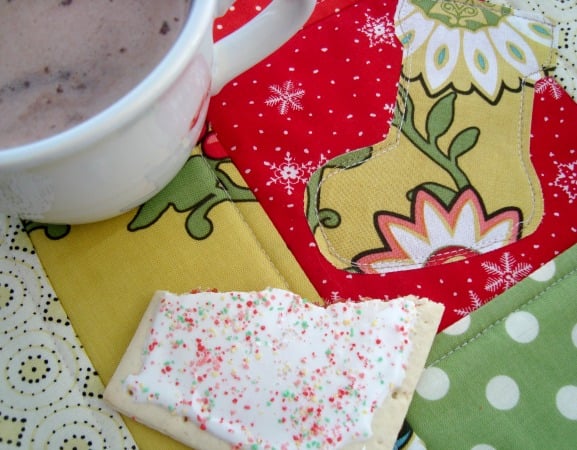 Mug Rug / Quilt as you go - pdf pattern