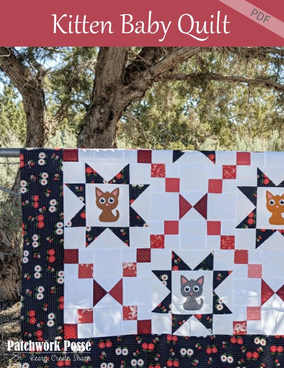 Kitty Quilt Pattern - pdf tutorial