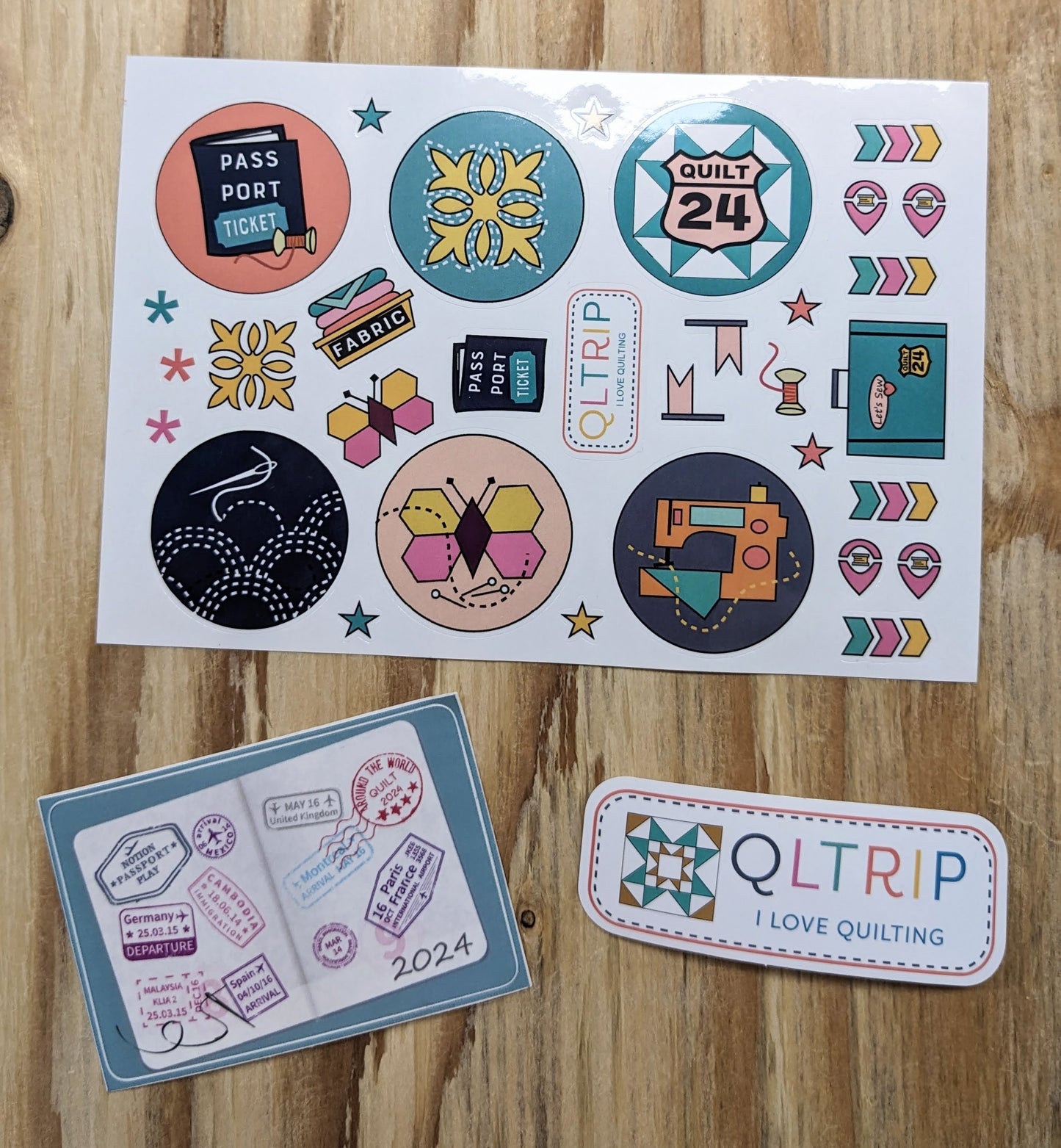 Stickers - Sheet, License Plate and Luggage