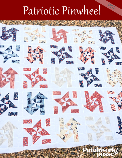 Patriotic Pinwheel Quilt Pattern