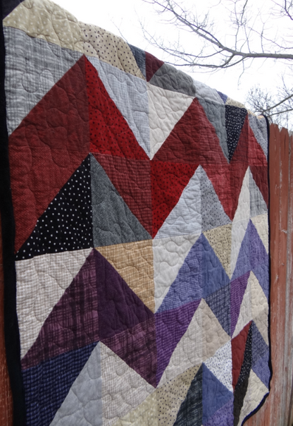 Chevron Quilt (layer cake) - pdf pattern