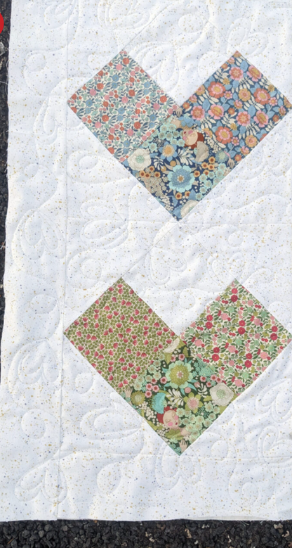 Heart Baby Quilt - pdf pattern