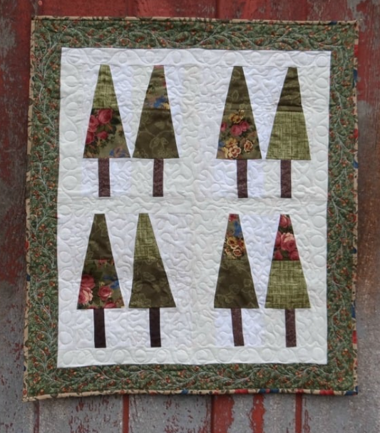 Tree Lot Wall Hanging - pdf pattern
