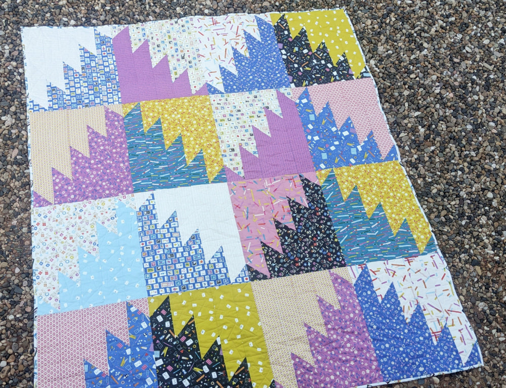 Delectable Mountain Quilt Pattern - pdf pattern