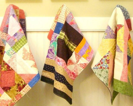 Doll Quilt with Quilt Blocks - pdf pattern
