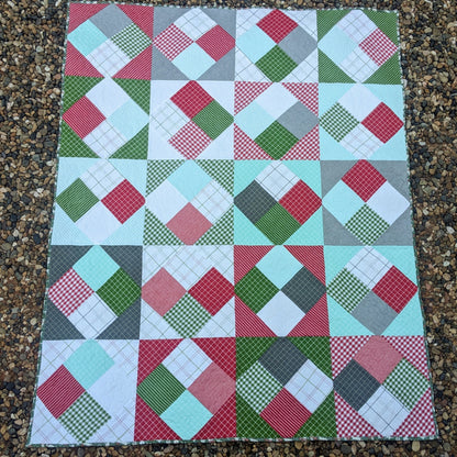 Four and Ten Quilt Pattern with a Layer Cake - pdf pattern