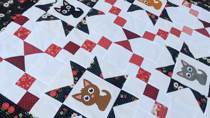 Kitty Quilt Pattern - pdf tutorial