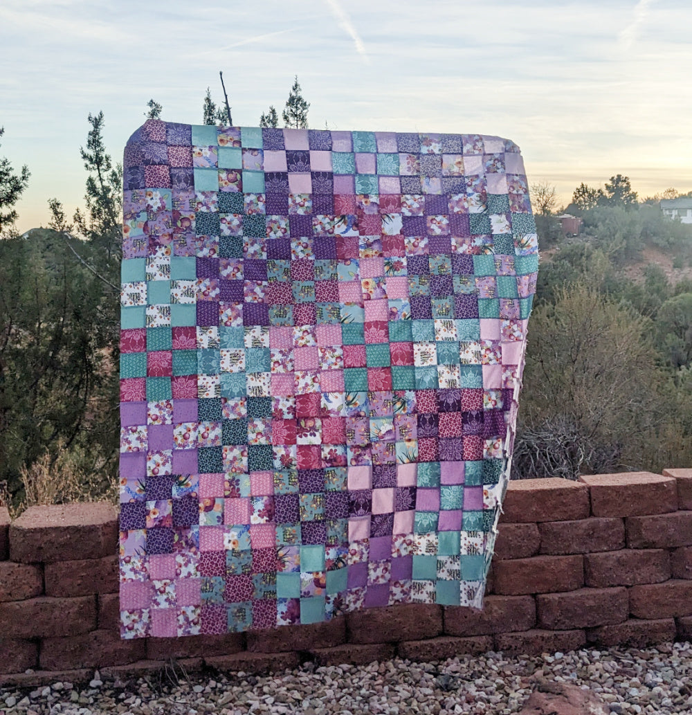 Nine Patch Quilt Pattern - pdf tutorial