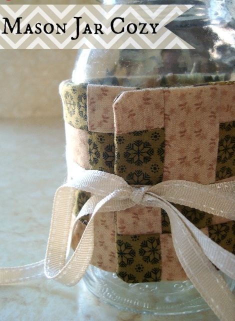 Mason Jar Cozy- pdf tutorial