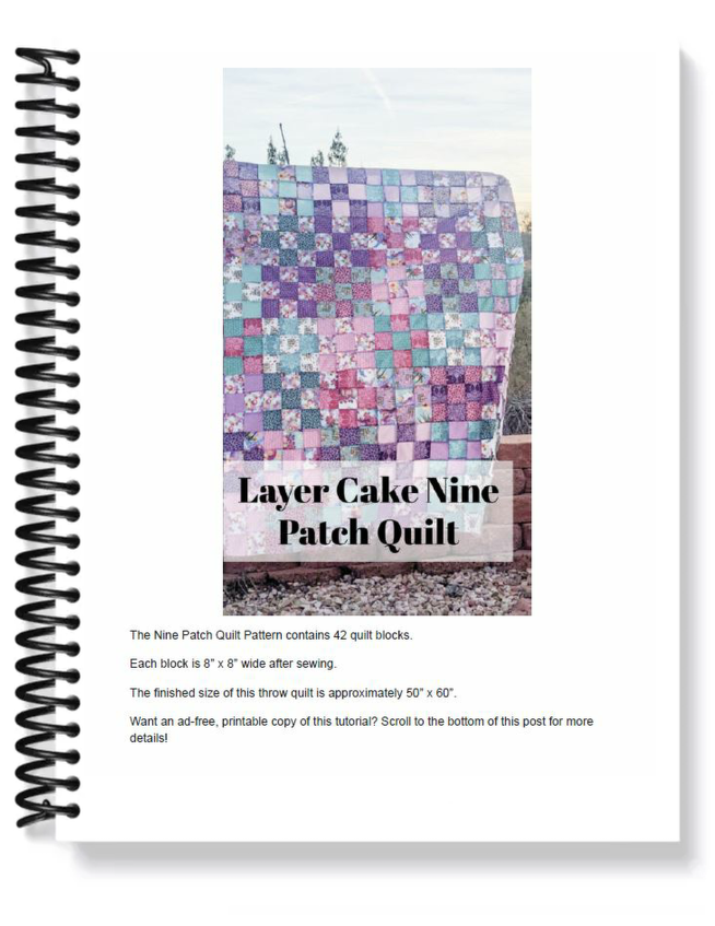 Nine Patch Quilt Pattern - pdf tutorial – Patchwork Posse