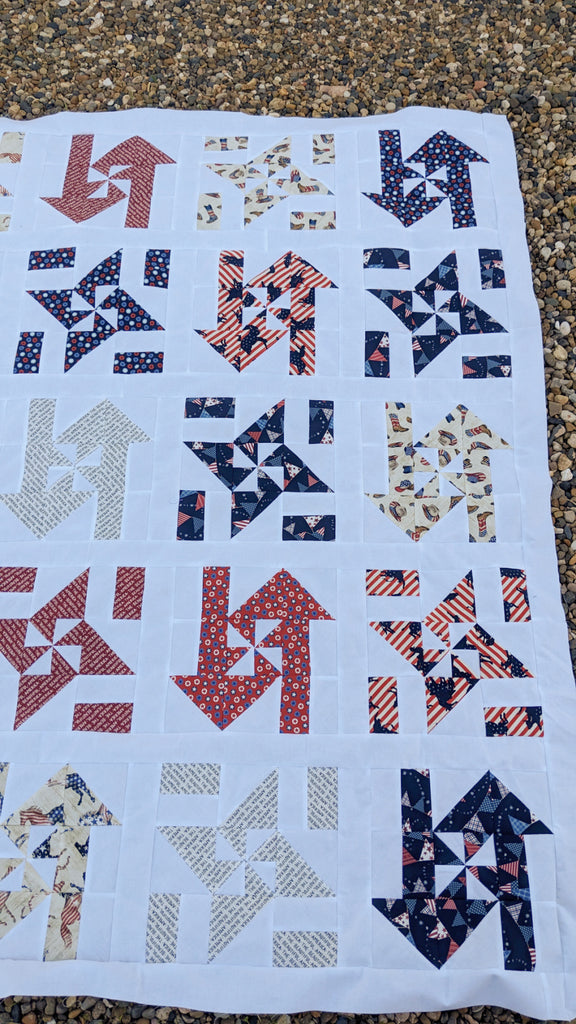 Patriotic Pinwheel Quilt Pattern
