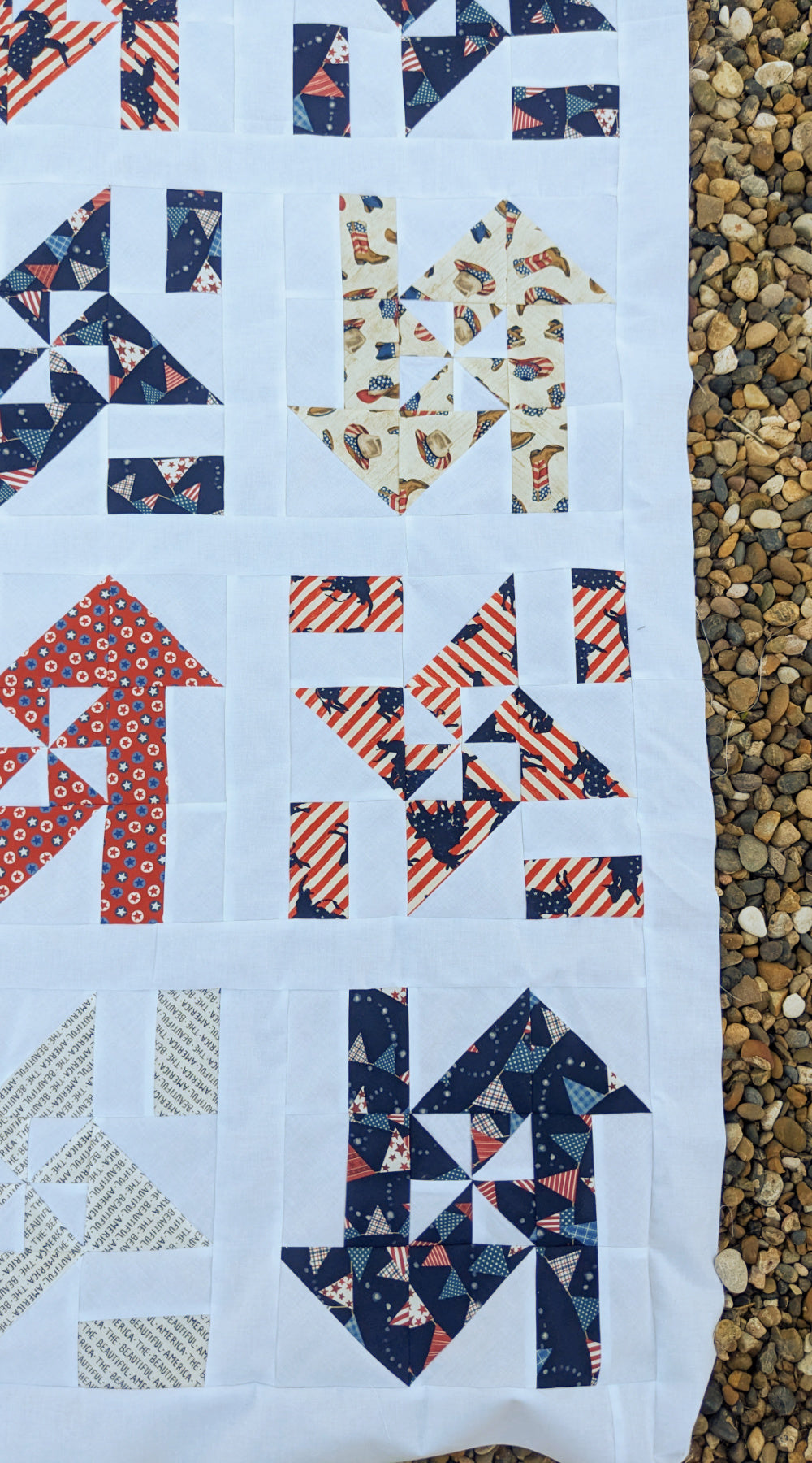 Patriotic Pinwheel Quilt Pattern