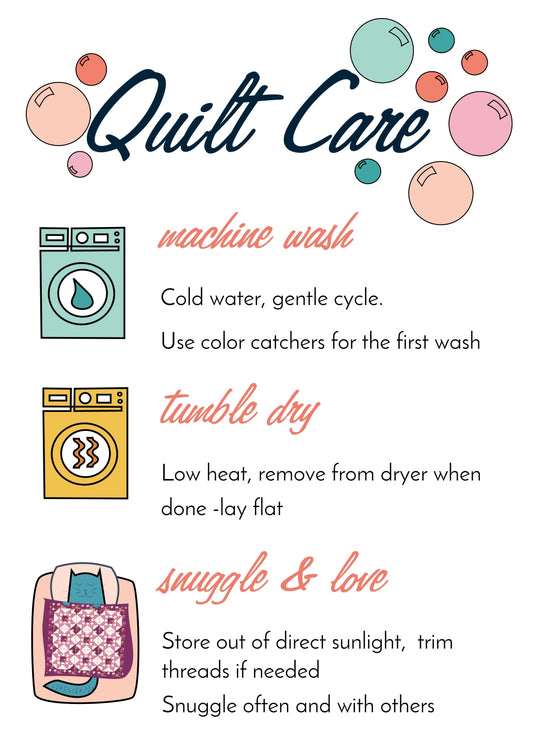Quilt Care Cards - PDF