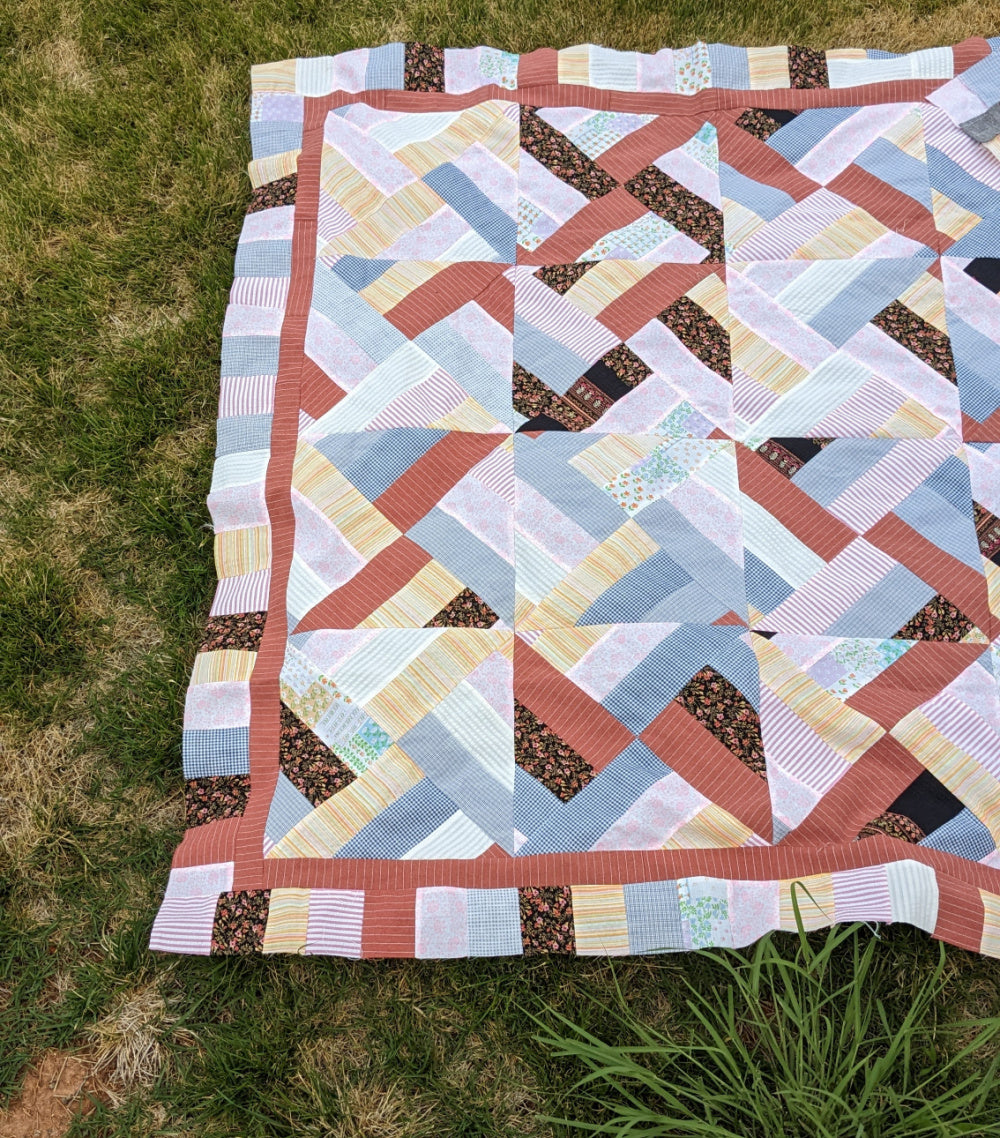 Curling Ribbons Quilt Pattern Spinning Ribbons Quilt - pdf tutorial – Patchwork Posse