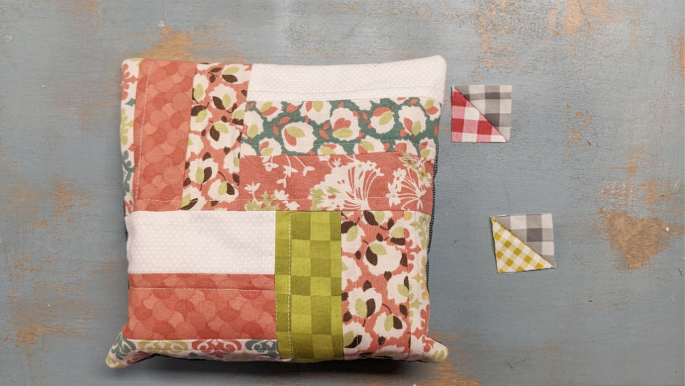 Zipper Project Bag with Quilt Blocks - pdf tutorial