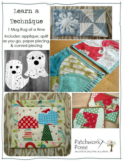 4 Technique Mug Rug Collection