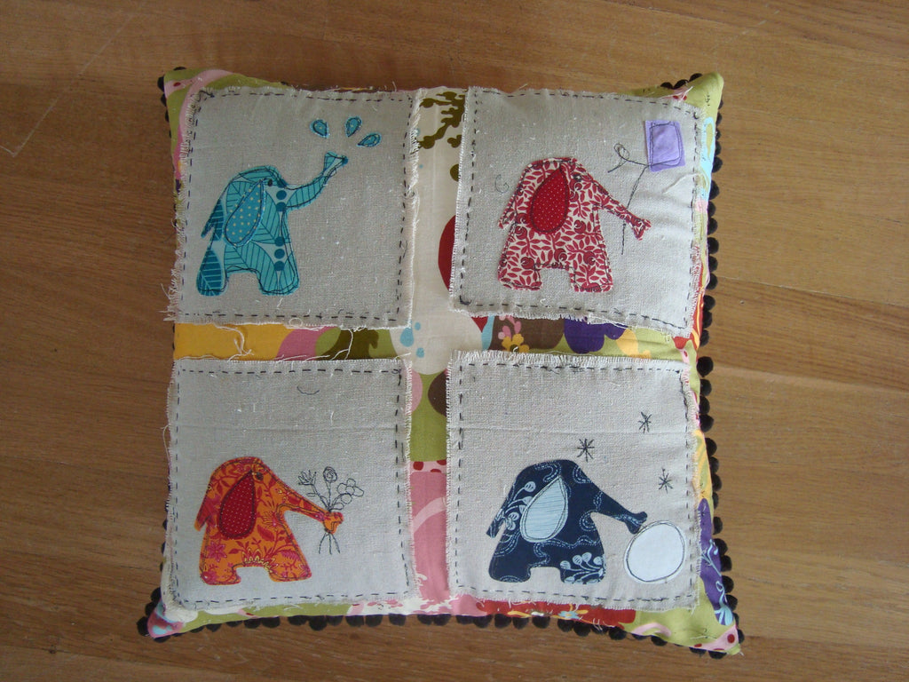 Four Seasons Elephant Pillow