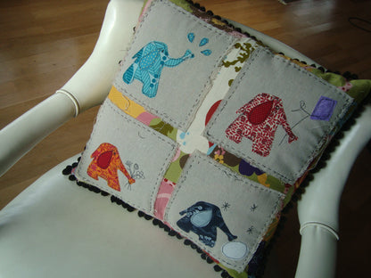 Four Seasons Elephant Pillow