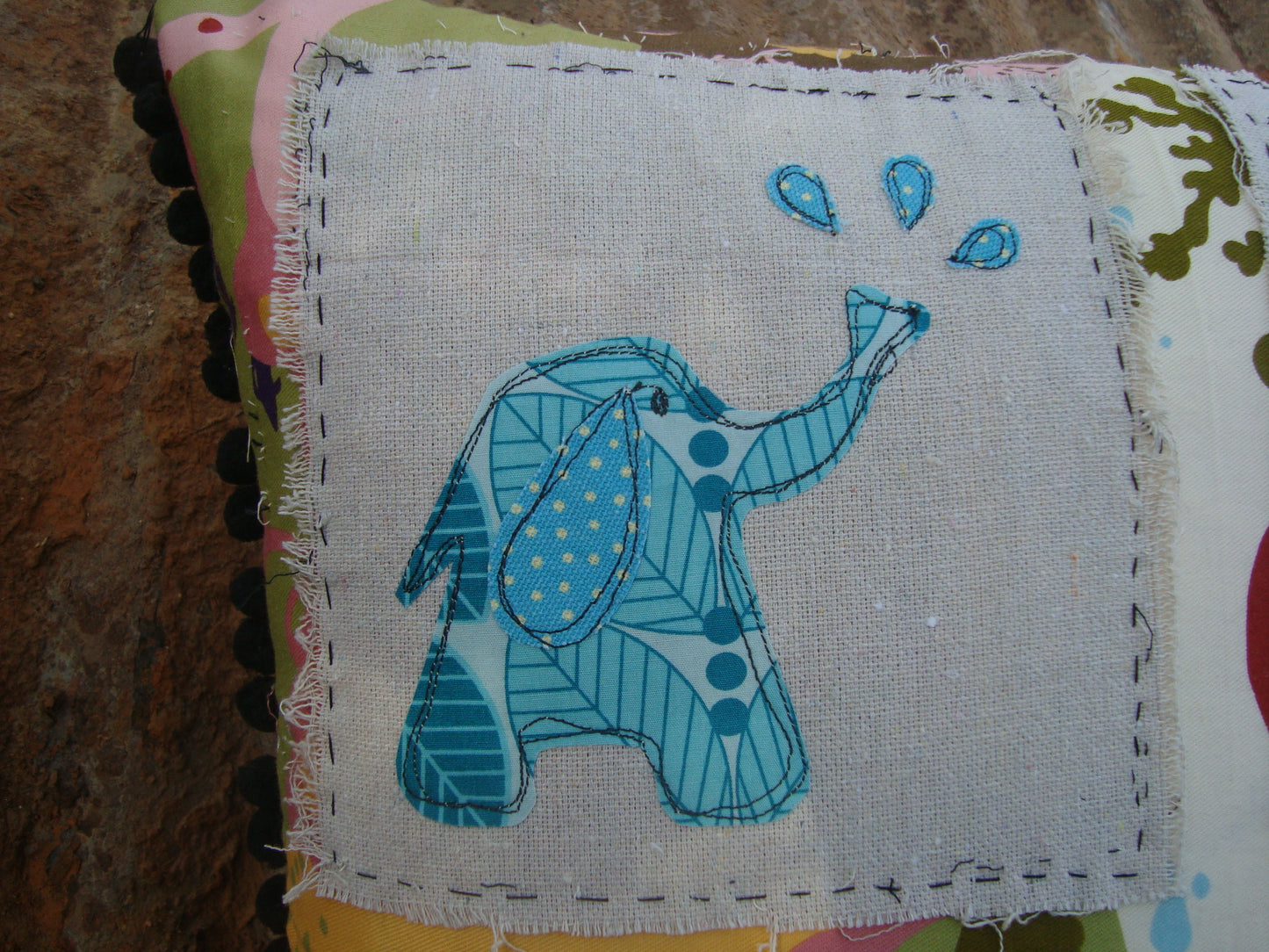 Four Seasons Elephant Pillow