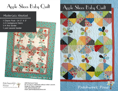 Apple Slices Baby Quilt Pattern