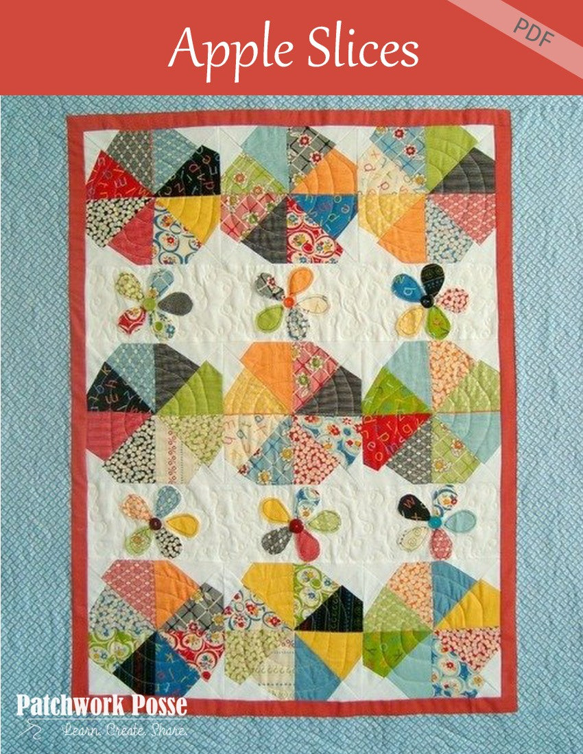 Apple Slices Baby Quilt Pattern