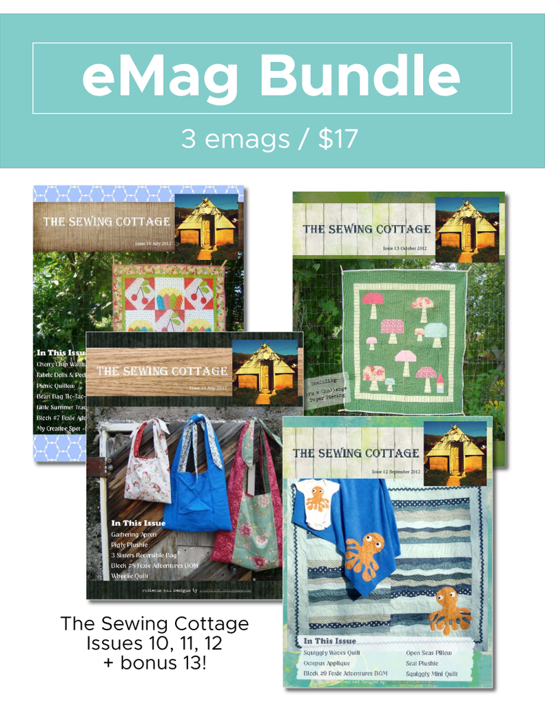 the Sewing Cottage emag Bundle 10-13