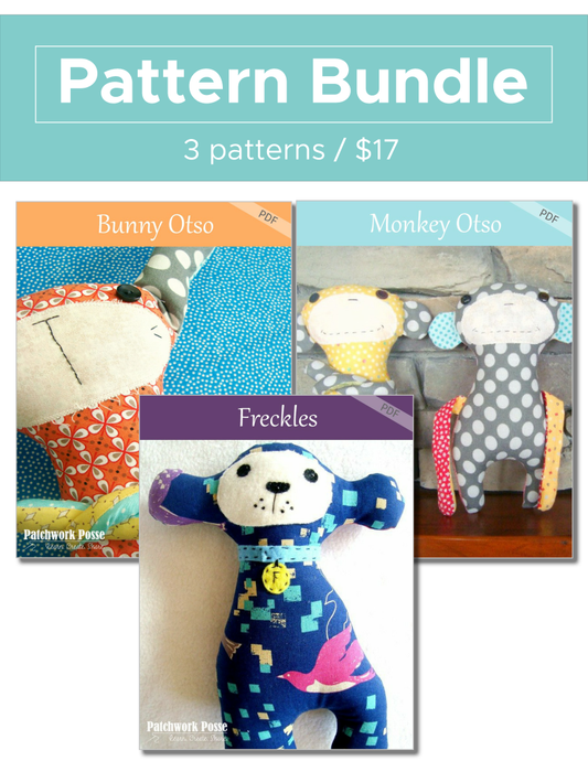 BunnyOtso, MonkeyOtso, Freckels Pattern Bundle