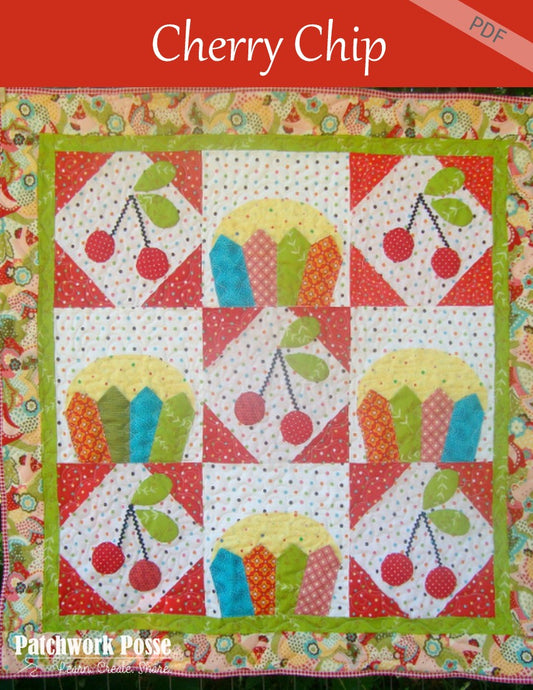 Cherry Chip Cupcake Quilt Pattern