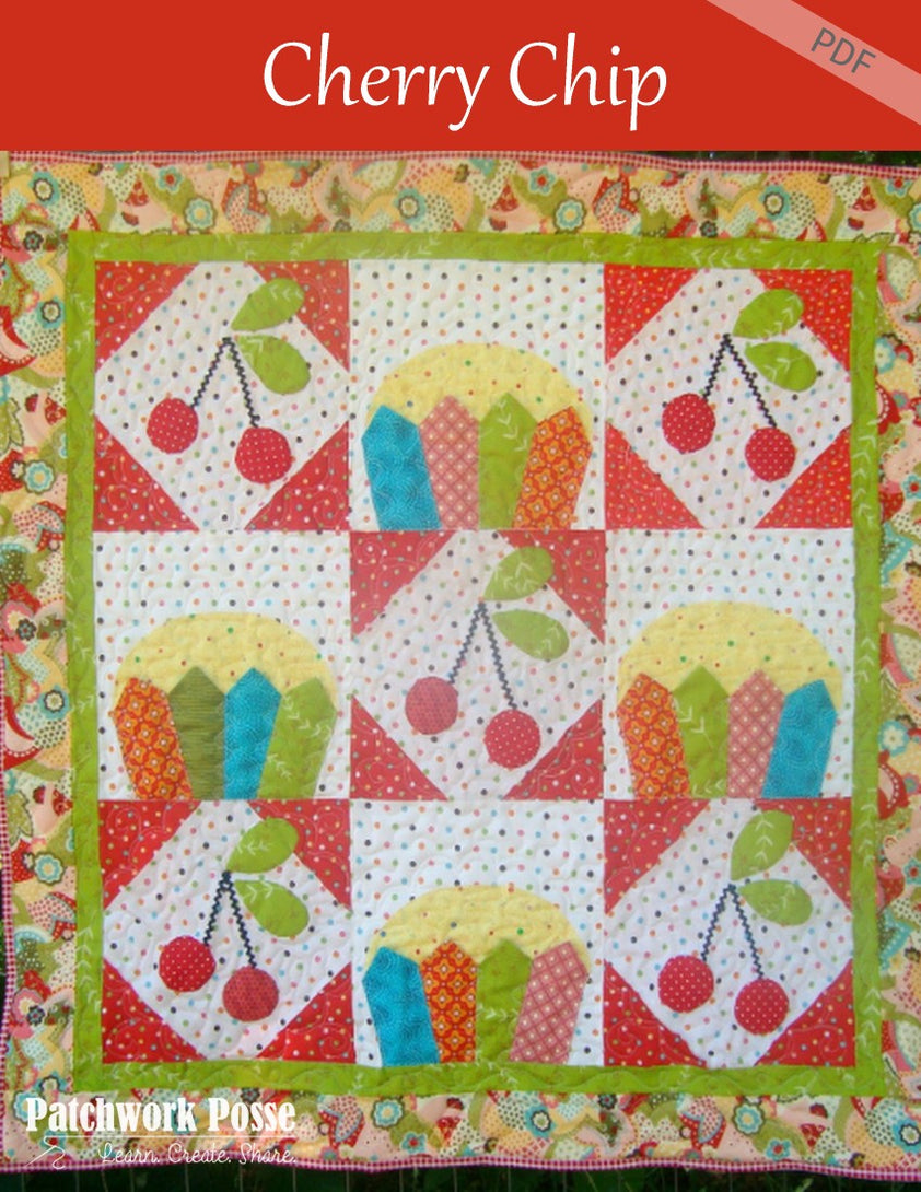 Cherry Chip Cupcake Quilt Pattern – Patchwork Posse