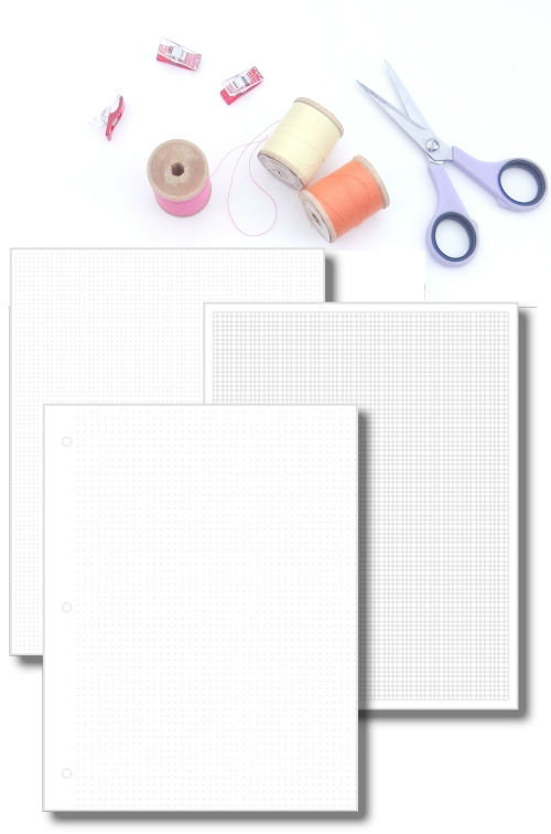 Graph Paper Set Design Page Digital Planners – Patchwork Posse
