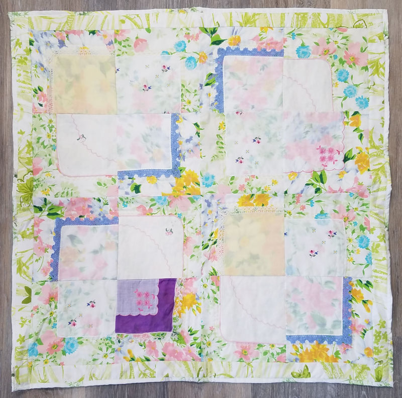 Hankie quilt pattern - use your vintage hankie collection!