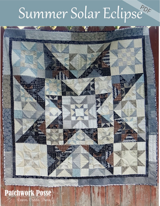 Full Pattern- Summer Solar Eclipse Quilt Along